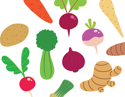 Root Vegetable Icons