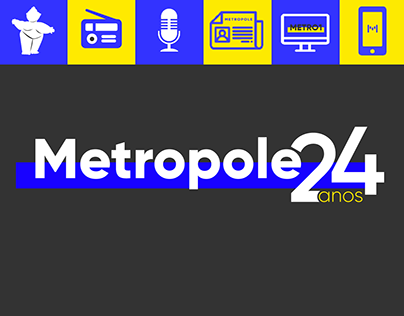 Metropole 24 anos - Brand Identity