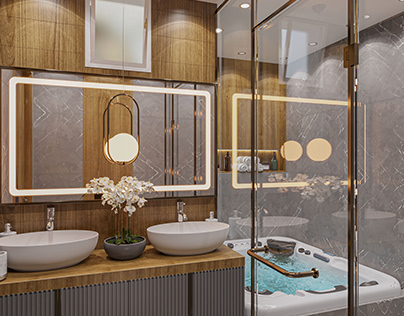 Bathroom design for Masal Architect Company