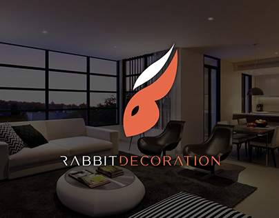 Rabbit decoration logo