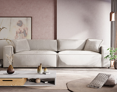 Furniture visualization - product visualization of sofa