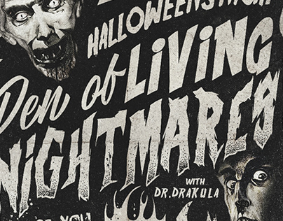Horror Nightmares Halloweens Poster