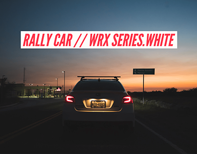 Rally Car // WRX Series.White
