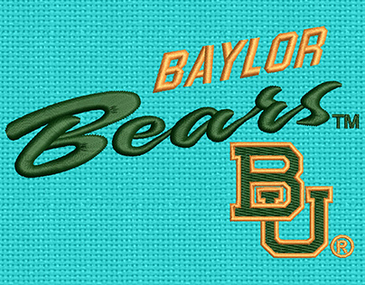 Baylor Bears Embroidery logo.