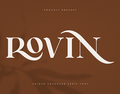 Rovin - Unique Grandeur Serif Font