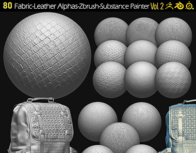 80 4K Fabric-Leather Tileble Alphas-vol2