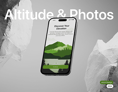 Project thumbnail - Altitude and photo UX/UI mobile app design
