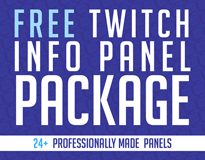 Twitch Info Panel Package - FREE