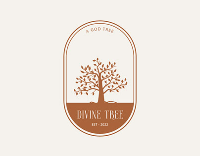 Divine Tree Vector Logo