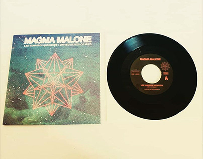 Magma Malone Single 7-inch. Vinyl Artwork