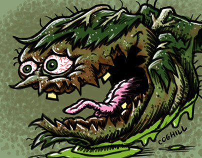 "Cadaverous Cabbage" Cartoon Character Sketch