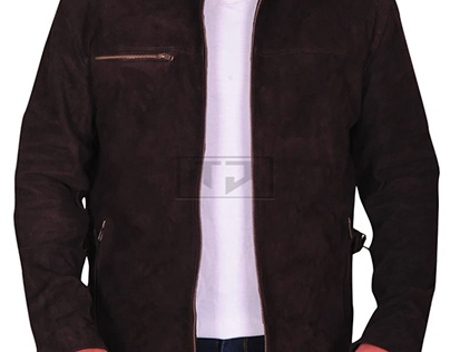 Dark Brown Suede Leather Jacket