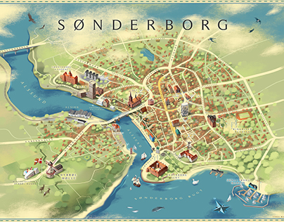 Sønderborg city map