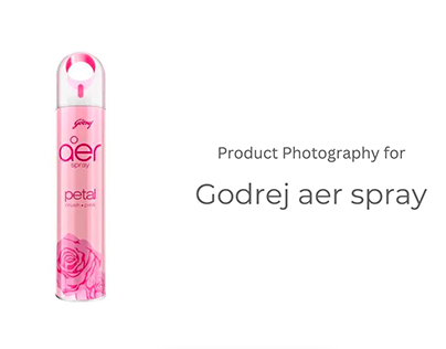 Product Photography for Godrej aer spray