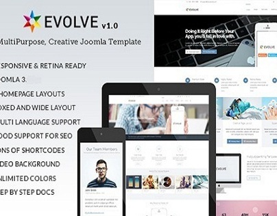 Evolve - Responsive Multi-Purpose Website Template