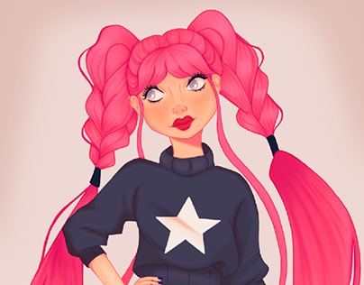 DTIYS Pink Hair Girl