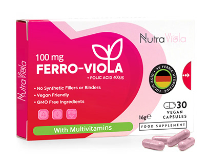 Nutra Viola Medicine Packaging Design