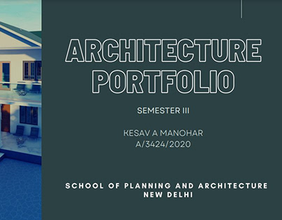 Architecture Portfolio 3rd Semester