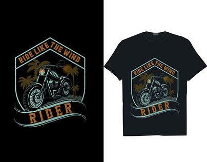 Bike Rider Vintage T-shirt Design