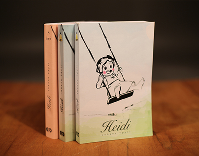 Heidi - Redesign book cover | Silk screen printing