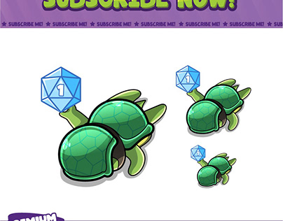 Green Turtle With 1 Bit Badges
