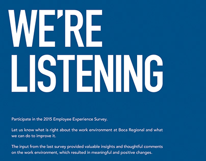 We're Listening Workplace Campaign