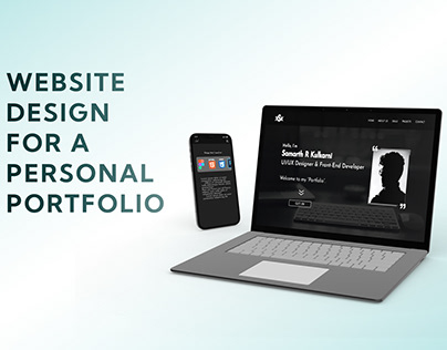 Website design for Personal Portfolio.