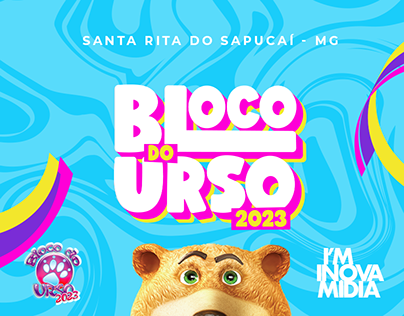 Identidade Visual Bloco Do Urso 2023 - Carnaval