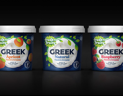 Fresh'n Fruity Greek and Indulge Yoghurts