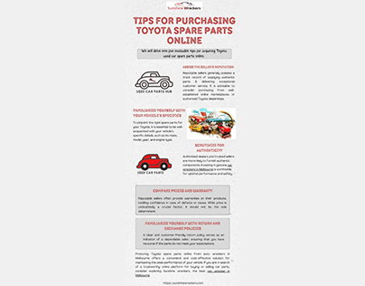 Tips for Purchasing Toyota Spare Parts Online