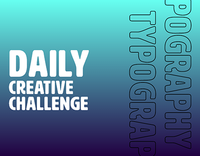 Daily Creative Challenge - Parallax & typo website
