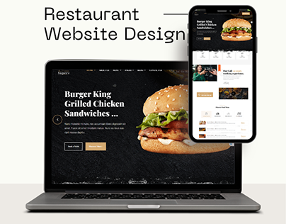 Restaurant Website Design With WordPress and UI Design