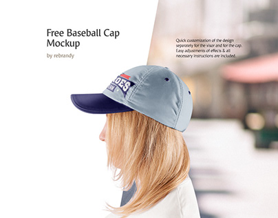 Freebie! Baseball Cap Mockup