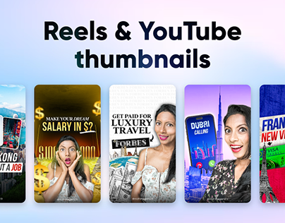 Reels and YouTube thumbnails