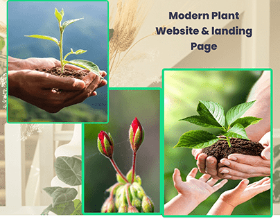 Modern plant website & landing Page