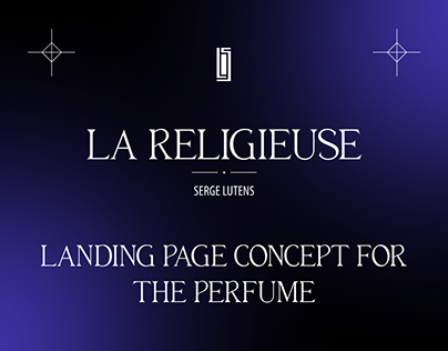Landing page concept for perfume by Serge Lutens