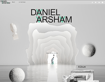 Project thumbnail - Daniel Arsham Music WEB DESIGN