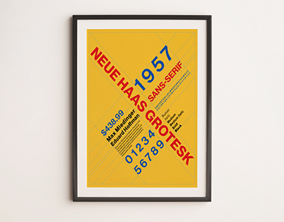 Neue Haas Grotesk Typographic Poster