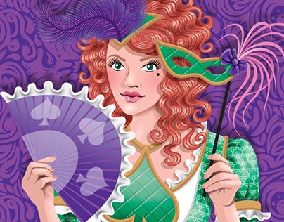 Carnival Themed Playing Card Illustrations