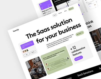 Project thumbnail - SaaS Landing Page - Collaborative Solution