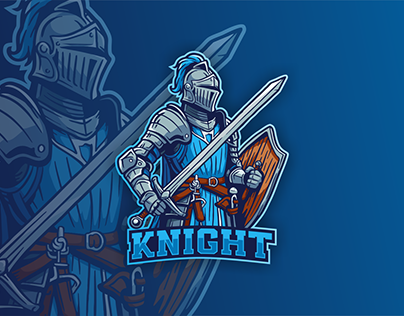Knight Theme Mascot Logo