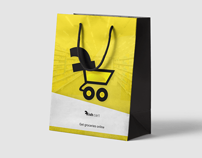 Online Groceries Shopping App Logo Design