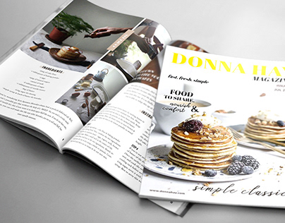 Food Recipe Magazine Design