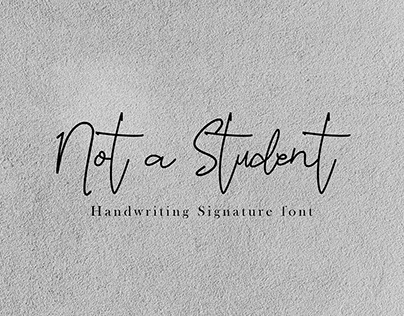 Not a Student Font
