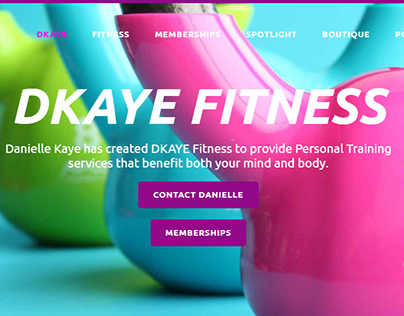 DKAYE Fitness Website