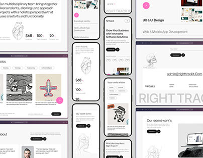 Project thumbnail - Right Tarck IT - Website redesign