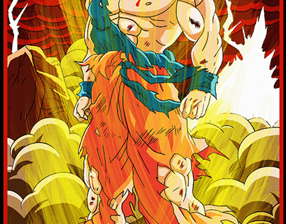 ilustración goku super Saiyajin 1