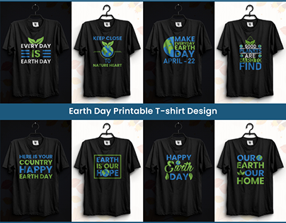 International Earth Day T-shirt Design Bundle