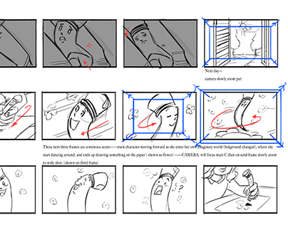 Storyboard for "Pencil's Life"