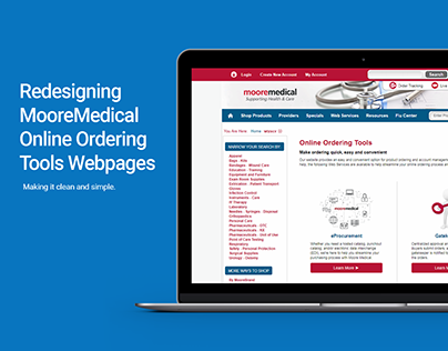Redesign Moore Medical Online Ordering Tools